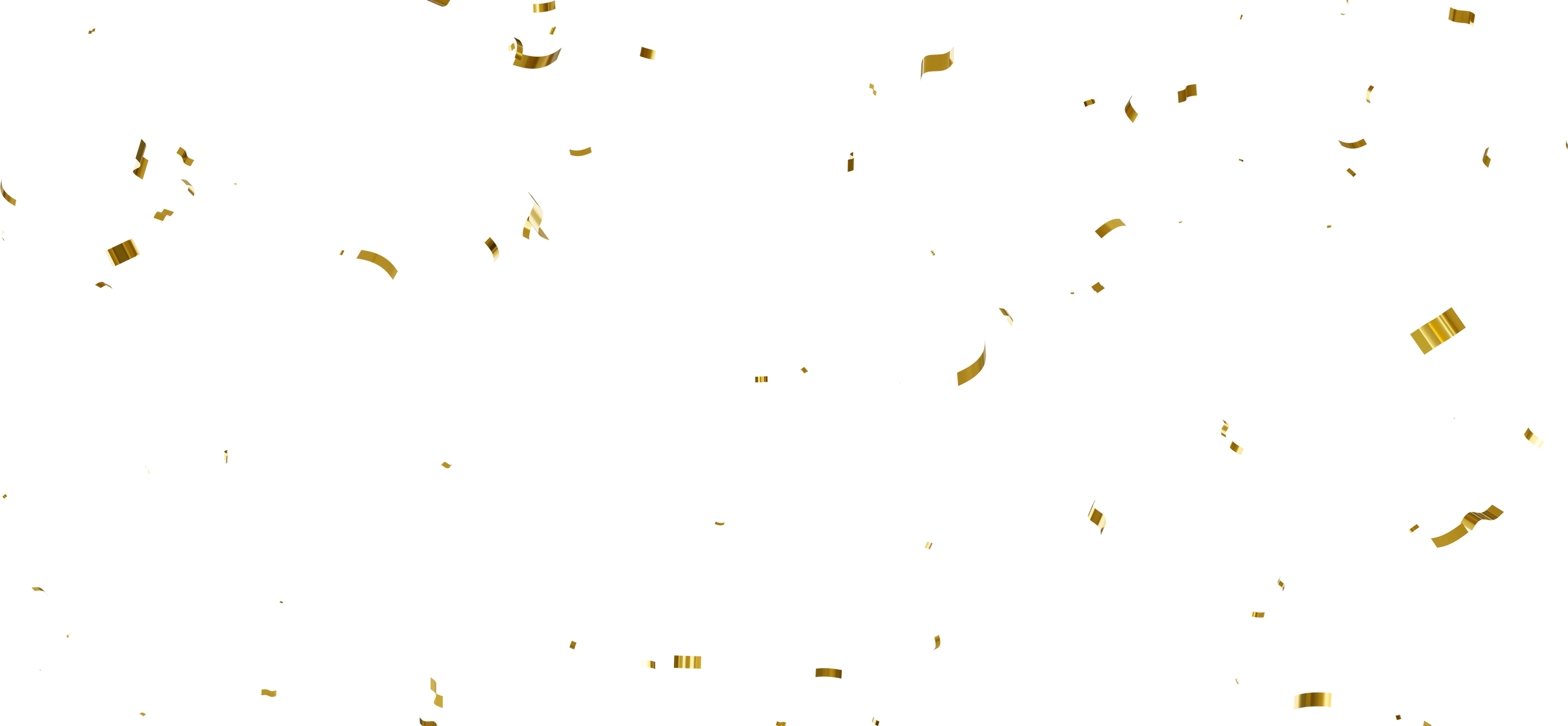 Floating Gold Confetti